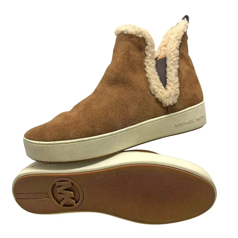 MICHAEL Michael Kors‎ Ashlyn Suede Shearling Lined Booties
